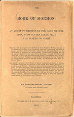 The Book of Mormon- An Account Written by the Hand of Mormon upon Plates Taken from the Plates of Nephi