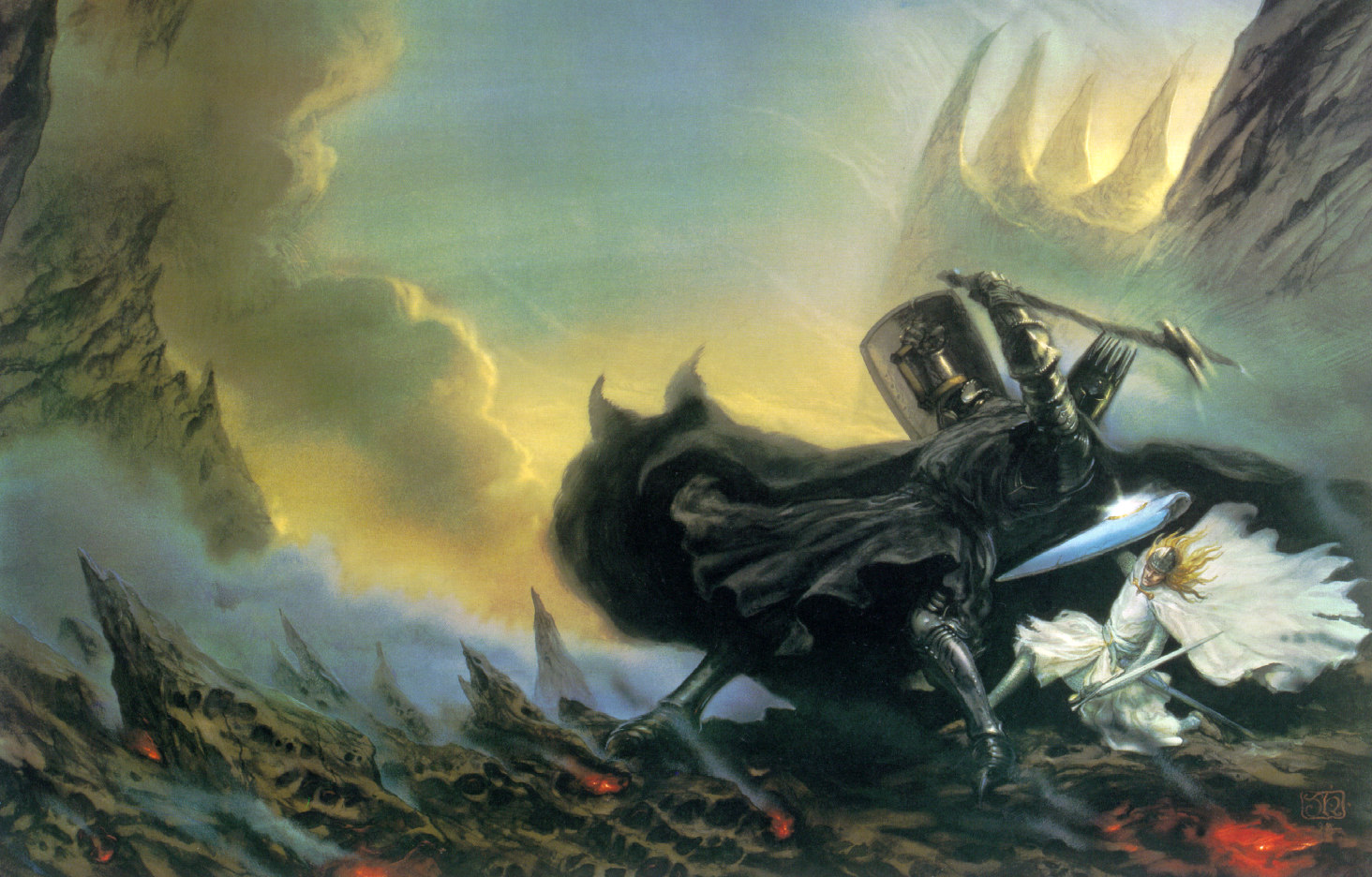 Fingolfin, High King of the elves challenges Morgoth, the true