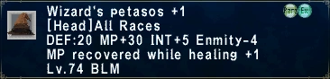Wizard's Petasos +1