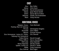 Madagascar Cast