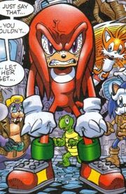 Knuckles angry