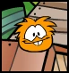 Orange Puffle At pet shop