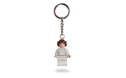 leia lego keychain