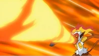 EP634 Infernape usando lanzallamas