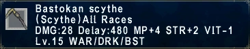 Bastokan Scythe