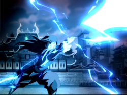 Azula vuurt bliksem