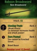 Baboon Broadsword