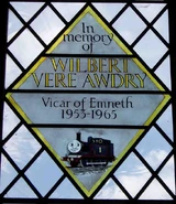 ThomasstainglasswindowinmemoryoftheRev.Awdry