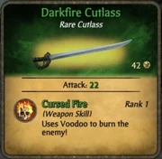Darkfire cutlass