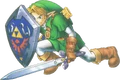 Link Defending (Ocarina of Time)