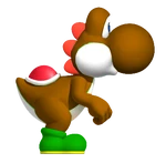 Brown YoshiSMWWii