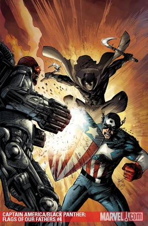 Captain America Black Panther Flags of Our Fathers Vol 1 4 Textless