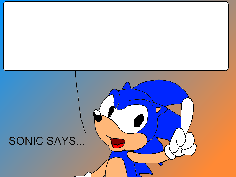 Sonic Says Template