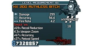HX 200 Ruthless Bitch