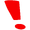 Exclamation mark-red