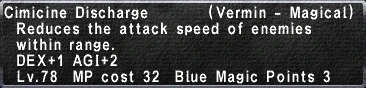 Cimicine Discharge