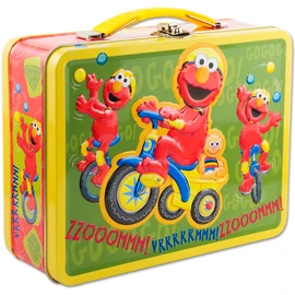 Elmo tricycle tin lunchbox