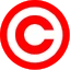 197px-Red copyright