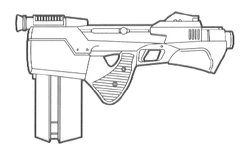 Ir-5 blaster pistol