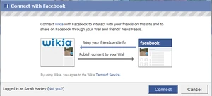 Wikia fb connect