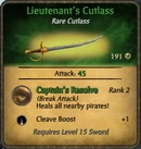 Lieutenant's Cutlass