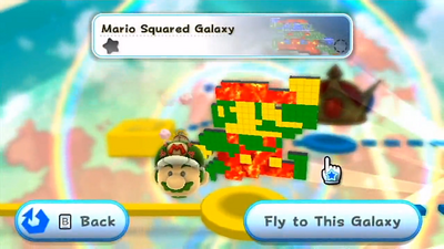 Mario Galaxy on Mario Squared Galaxy   Wii Wiki