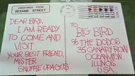 Love stamp giant postcard