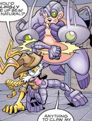 Bunnie fighting Bommer!