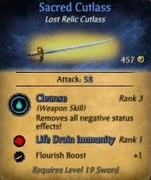 Sacred cutlass
