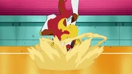 EP648 Infernape de ash usando excavar