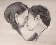 Edward and Bella Twilight Kiss by petrosptrs