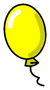 Yellow Balloon Pin