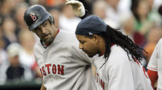 1212425875 Mike Lowell, Manny Ramirez