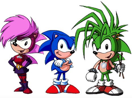 Sonic Coloring Pages on Sonic Underground Jpg