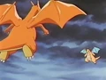 EP255 Charizard contra Dragonite