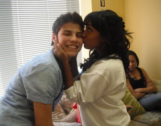 Luke Bilyk Kissing