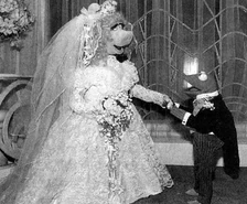 Kermit and piggy poser wedding