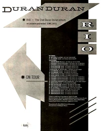 Duran duran all i need is now rio tour