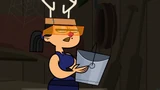 Eva holding a bucket