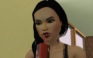 Vampire drinking