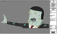 Modelsheet businessman - detail
