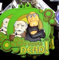 Disneyland statler waldorf keychain
