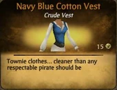 Navy Blue Cotton Vest