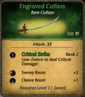 Engraved Cutlass