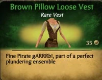 Brown Pillow Loose Vest