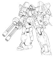 MMS-01 Serpent Front View Lineart