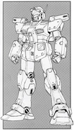 RGM-79N GM Custom - Front View Lineart