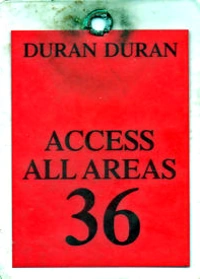 Duran duran 1987 tour pass
