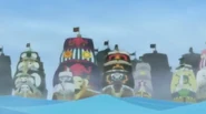 Flota barcos piratas