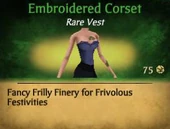 F Embroidered Corset